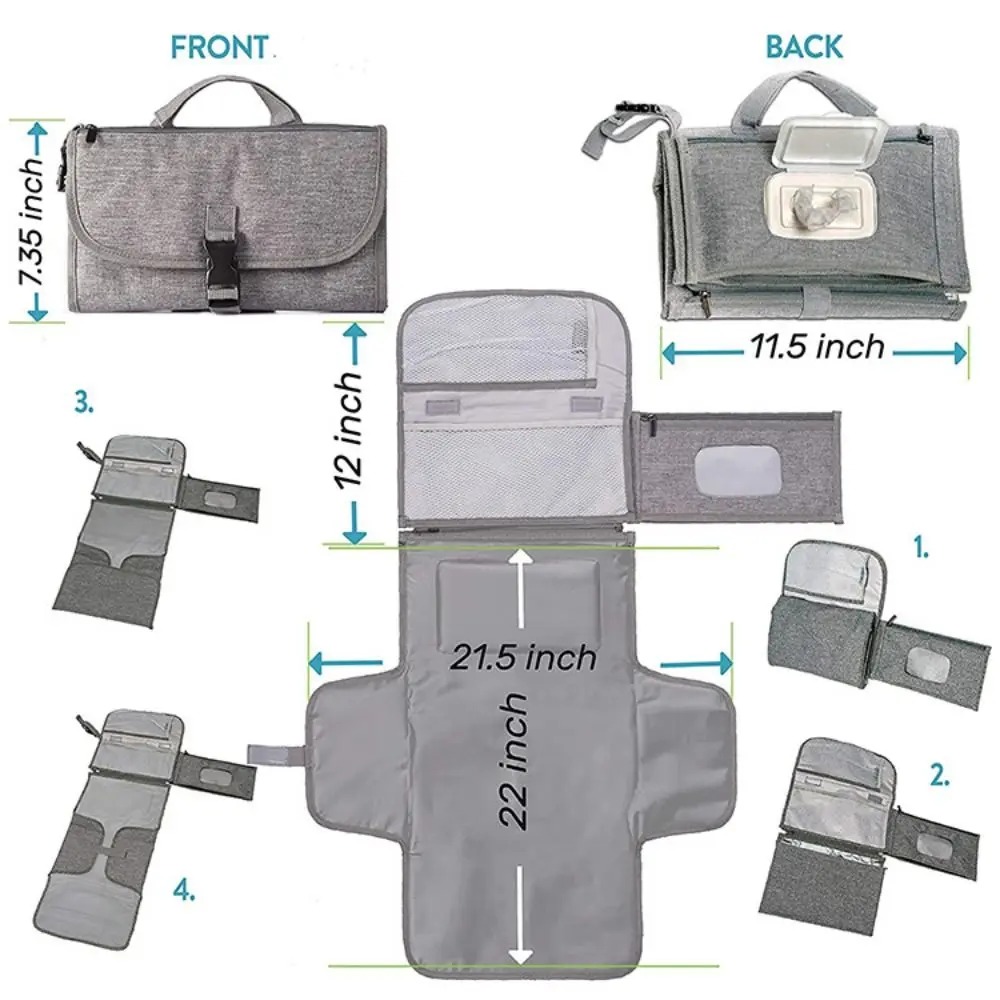 Changing Table Topper - Portable Changing Pad for Baby Diaper