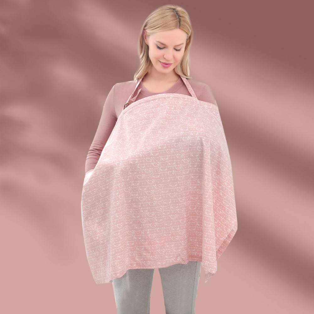 Nursing Cover Breastfeeding - Breathable Mesh Breastfeeding Cover Cotton Cartoon