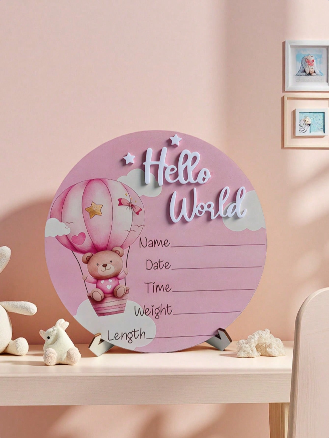 Baby Nursery Hot Air Balloon - Baby Bear Hot Air Balloon Memorial