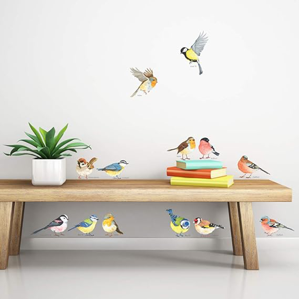 Baby Nursery Furniture - 13pcs Little Birds Wall Sticker Baby