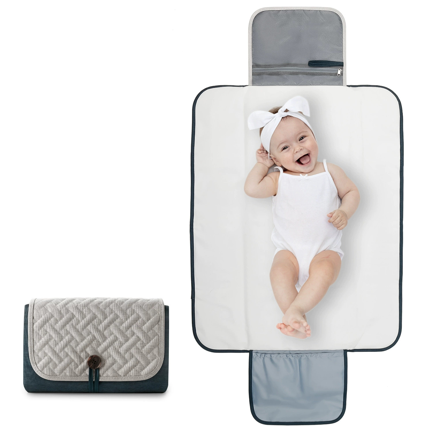 Changing Table Topper - Portable Multifunction Foldable Waterproof Changing Pad