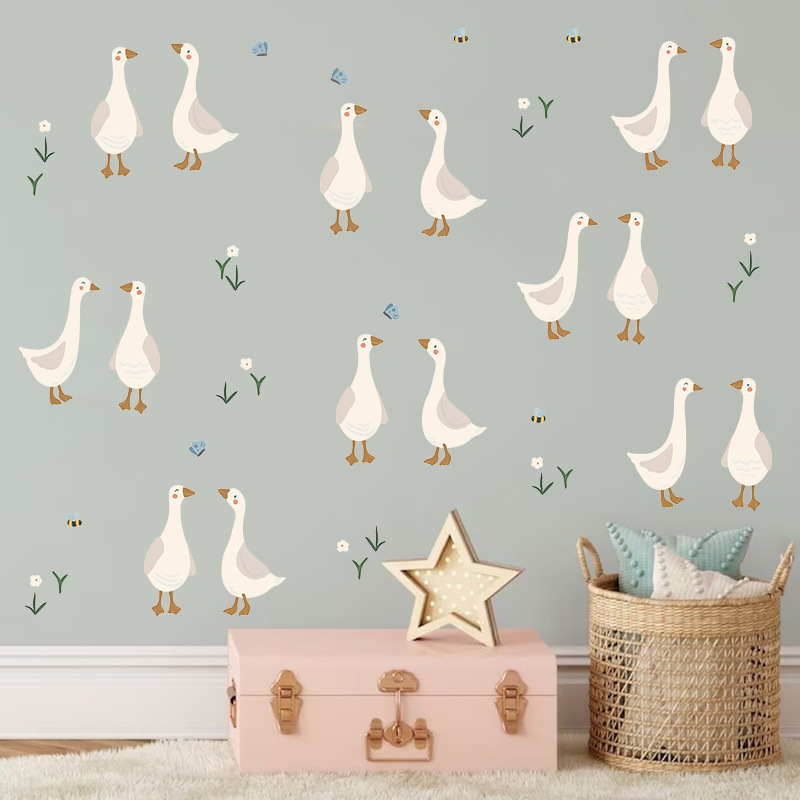 Baby Nursery Furniture - Cute Duckling Wall Sticker Funny Duck