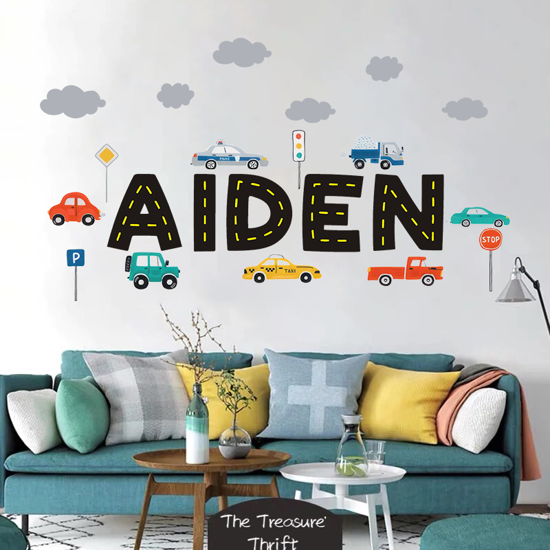 Custom Name Construction Vehic - Baby Nursery Furniture recension och pris