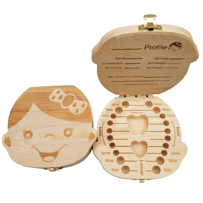 Baby Tooth Box Spanish/Dutch/F - Baby Keepsake Box recension och pris