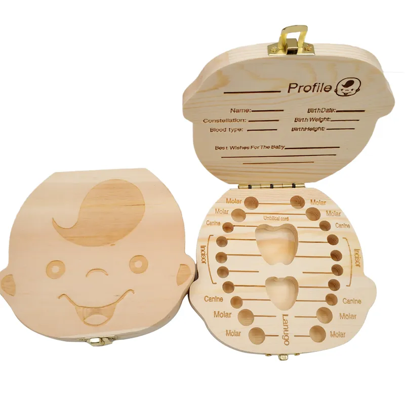 Baby Tooth Box Spanish/Dutch/F - Baby Keepsake Box recension och pris