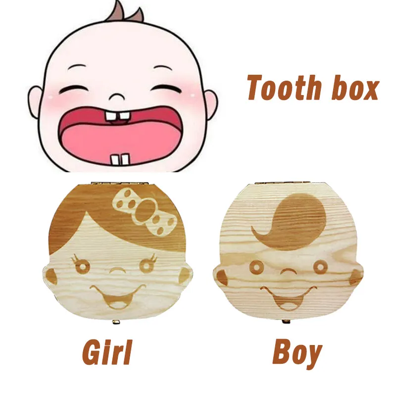 Baby Tooth Box Spanish/Dutch/F - Baby Keepsake Box recension och pris