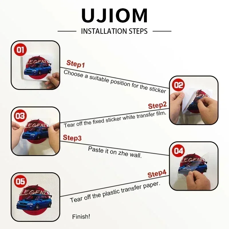 UJIOM Cute Okarun Wall Sticker - Baby Nursery Wardrobe recension och pris