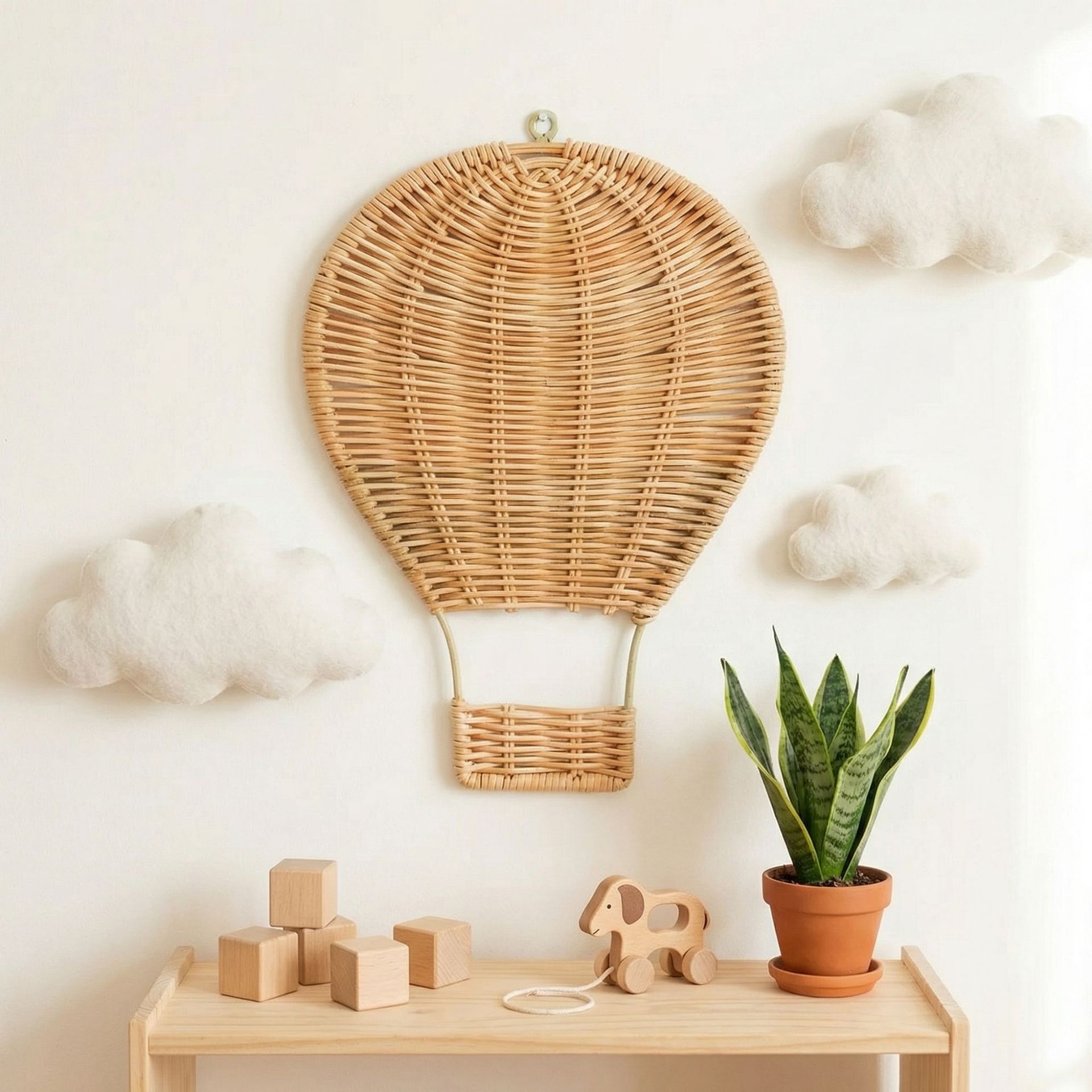 Handmade Rattan Woven Hot Air  - Baby Nursery Hot Air Balloon recension och pris