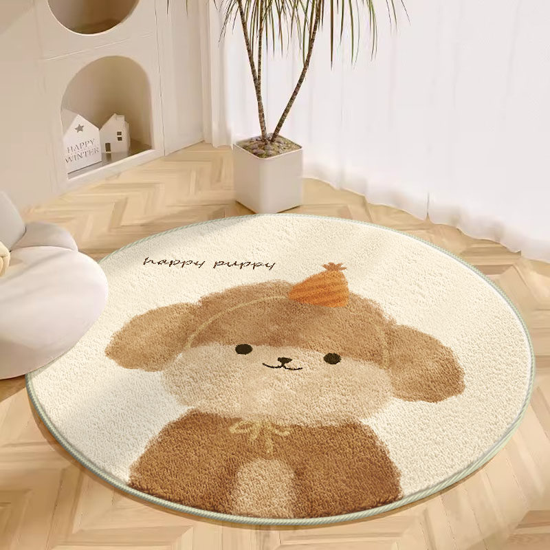 VIKAMA Cute Cartoon Kids Round - Soft Rug Nursery recension och pris