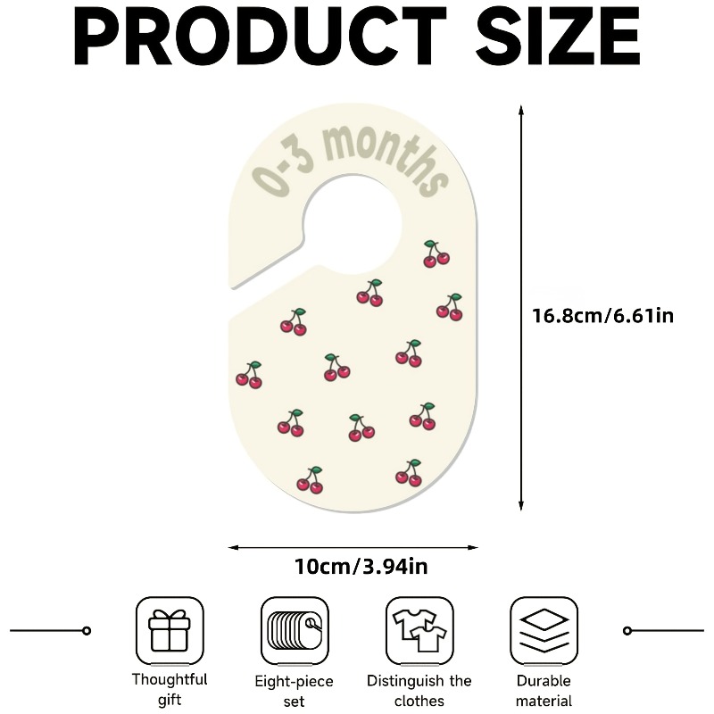 8pcs Baby Closet Dividers Nurs - Baby Nursery Wardrobe recension och pris