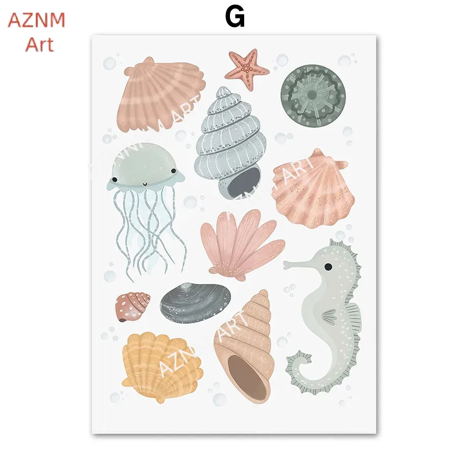 Under the Sea Nursery Wall Art - Baby Nursery Gender Neutral recension och pris