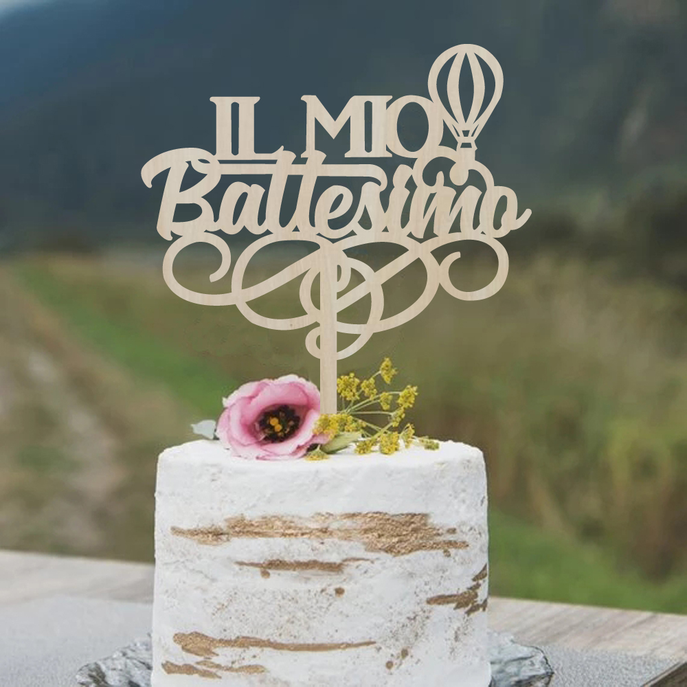 Il Mio Battesimo Cake Topper I - Baby Nursery Hot Air Balloon recension och pris