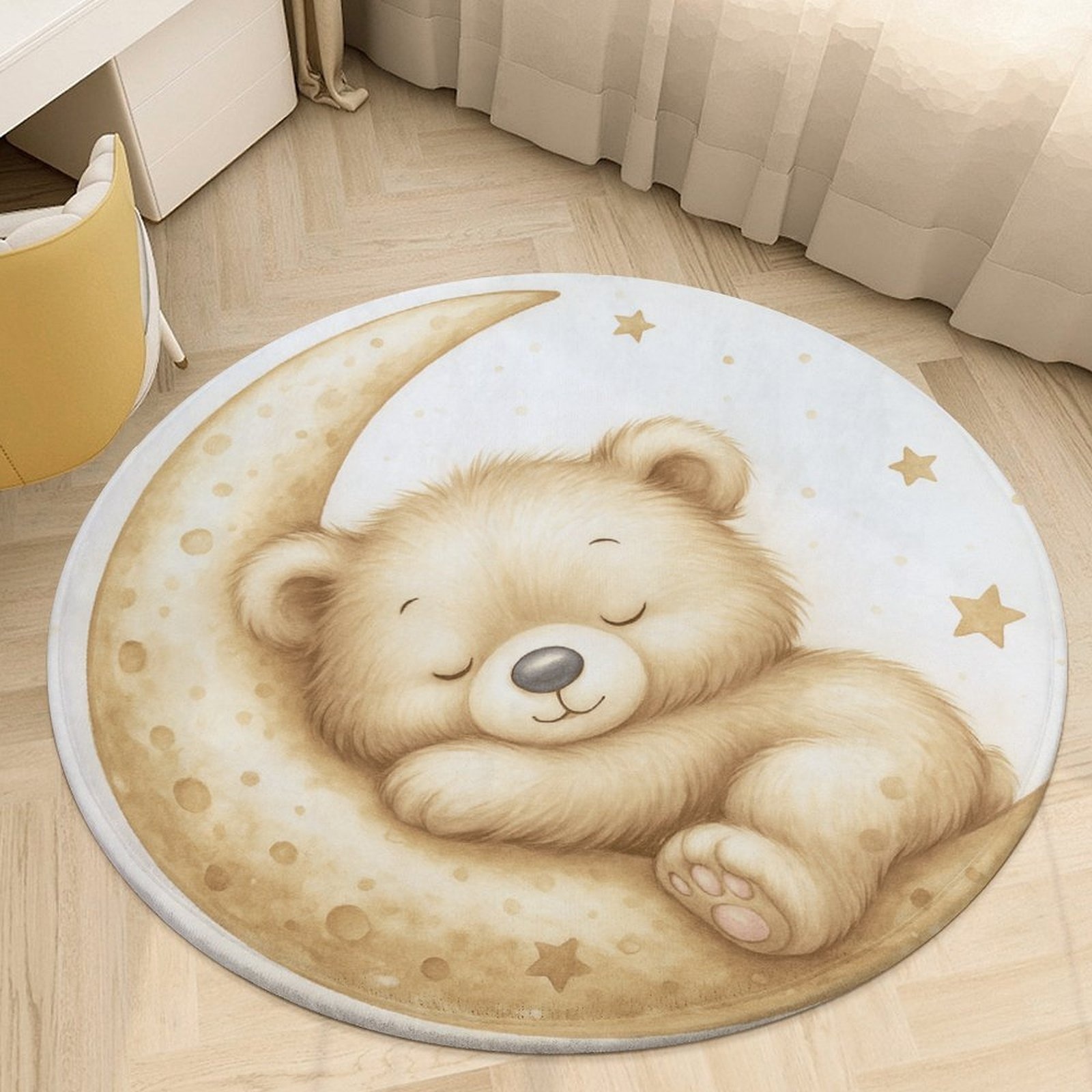 Cute Teddy Bear Sleeping Pet R - Soft Rug Nursery recension och pris