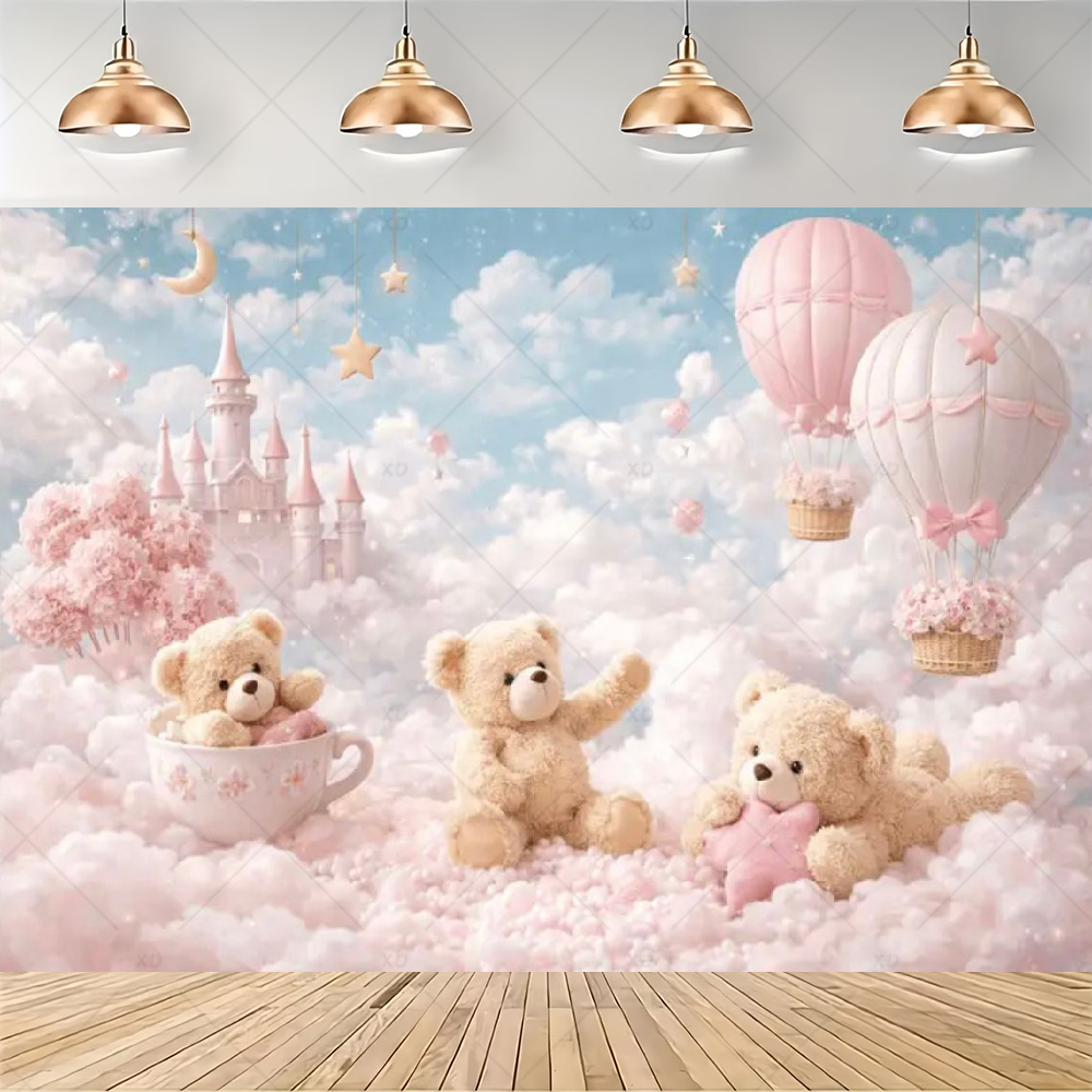 Teddy Bear Hot Air Balloon Bac - Baby Nursery Hot Air Balloon recension och pris