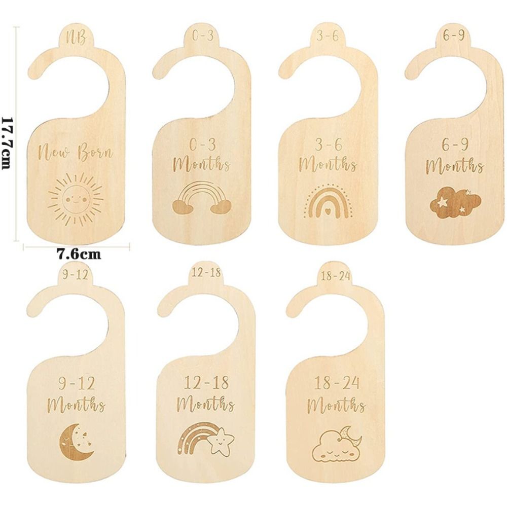 7/8Pcs Wood Baby Closet Divide - Baby Nursery Wardrobe recension och pris