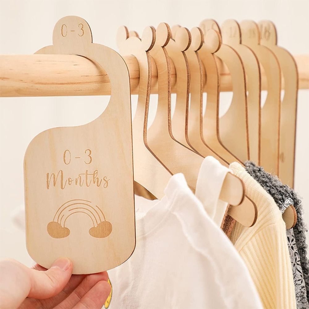 7/8Pcs Wood Baby Closet Divide - Baby Nursery Wardrobe recension och pris