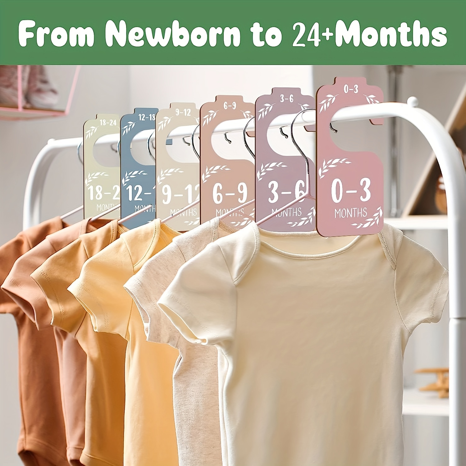 8pcs Wooden Baby Closet Divide - Baby Nursery Wardrobe recension och pris