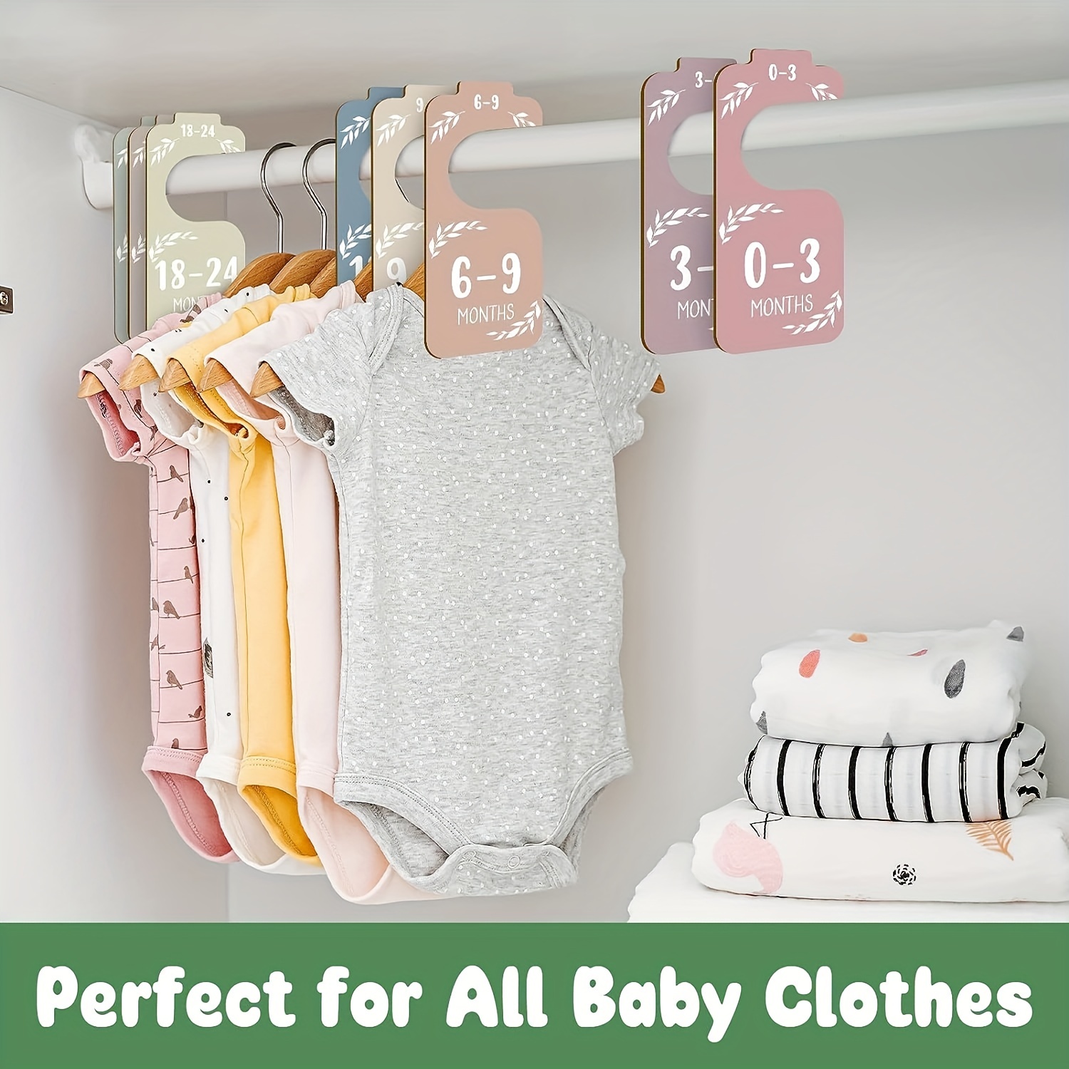 8pcs Wooden Baby Closet Divide - Baby Nursery Wardrobe recension och pris