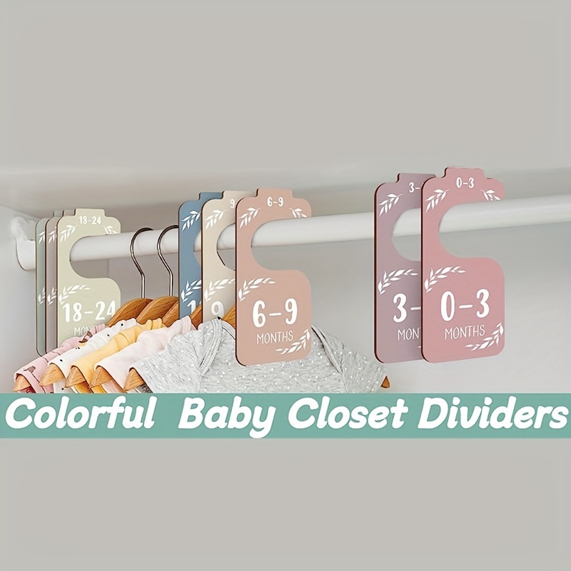 8pcs Wooden Baby Closet Divide - Baby Nursery Wardrobe recension och pris