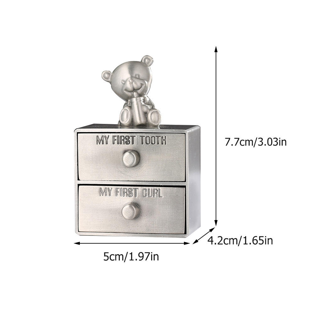Baby Teeth Storage Box 2-Drawe - Baby Keepsake Box recension och pris