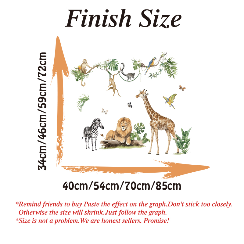 Large Jungle Animal Tropical L - Baby Nursery Furniture recension och pris
