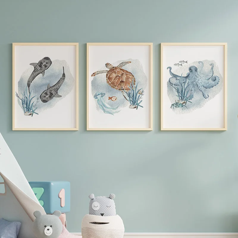 Posters And Prints Whale Fish  - Baby Nursery Images recension och pris