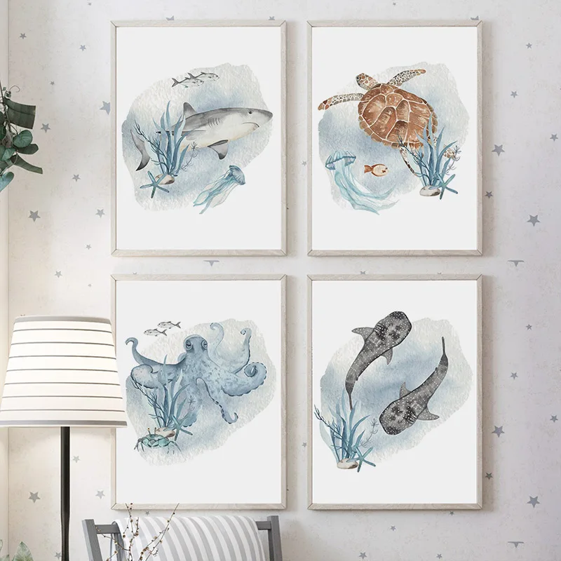 Posters And Prints Whale Fish  - Baby Nursery Images recension och pris