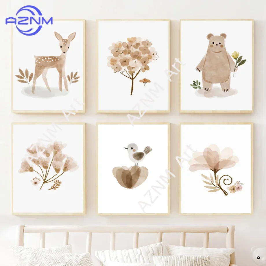 Boho Nursery Wall Art Canvas - - Baby Nursery Gender Neutral recension och pris