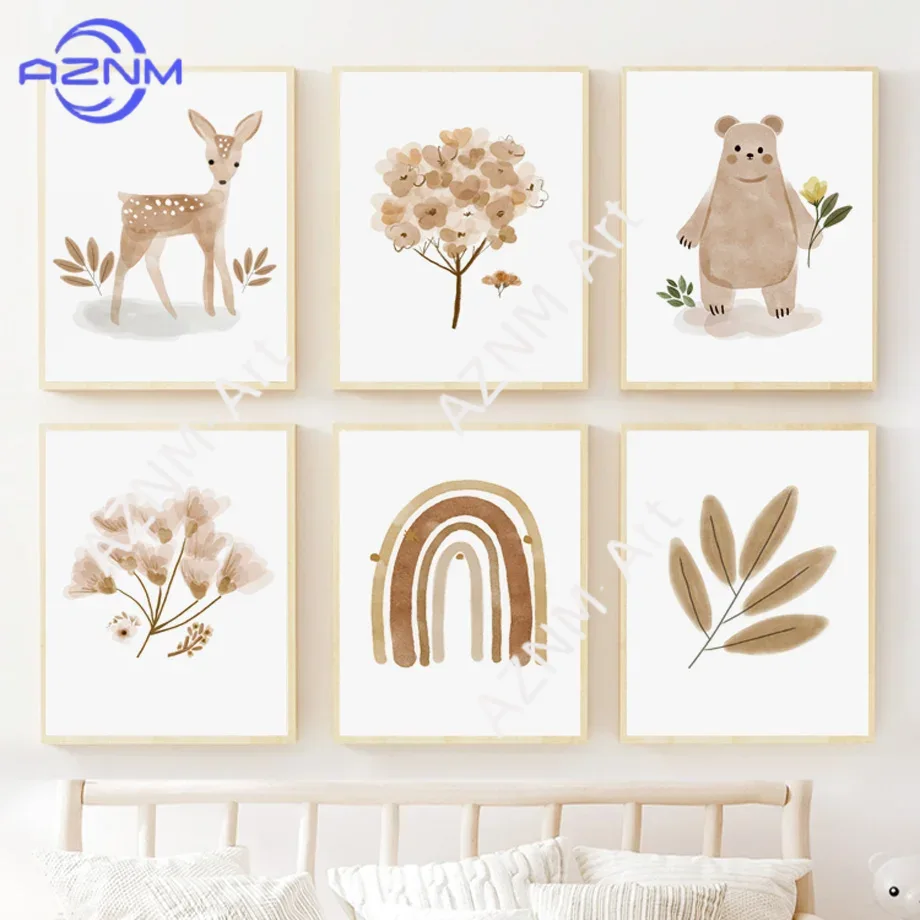 Boho Nursery Wall Art Canvas - - Baby Nursery Gender Neutral recension och pris