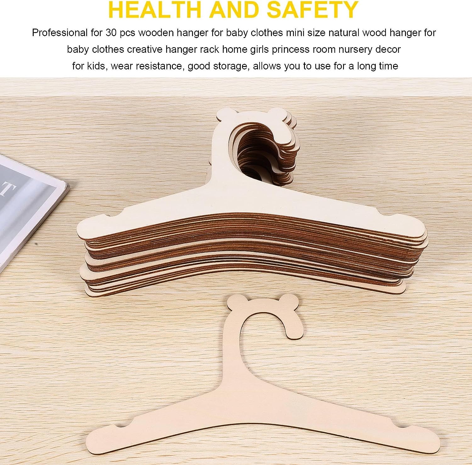 20pcs Baby Clothes Rack Wooden - Baby Nursery Uniform recension och pris