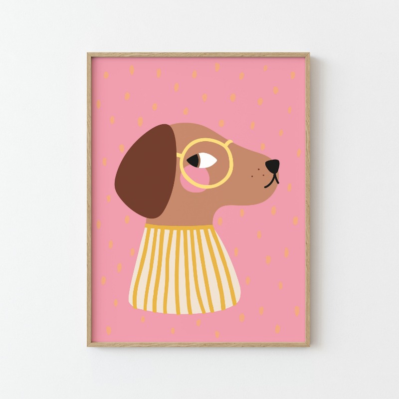 Cartoon Cute Animals Illustrat - Baby Nursery Wall Art recension och pris