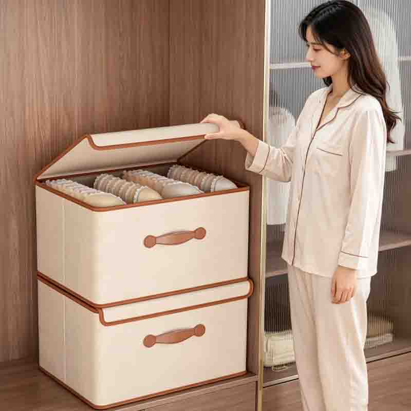 Large Capacity with Lid Wardro - Storage Basket Fabric recension och pris