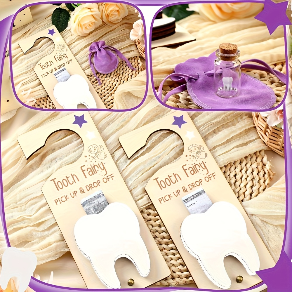 Tooth Fairy Door Sign Decorati - Baby Keepsake Box recension och pris