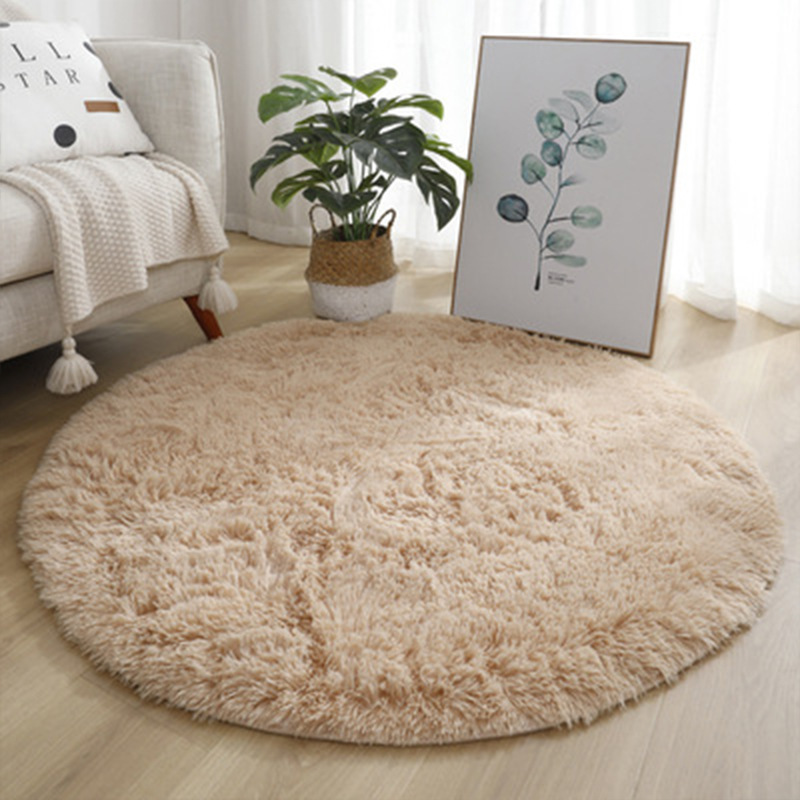 Super Soft Fluffy Round Rug Pl - Soft Rug Nursery recension och pris