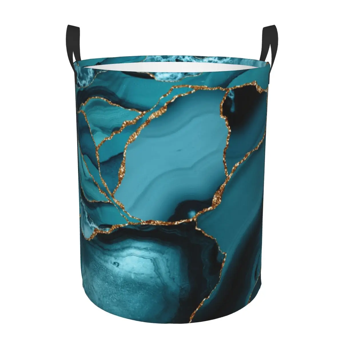 Custom Teal And Gold Marble La - Baby Nursery Hamper recension och pris