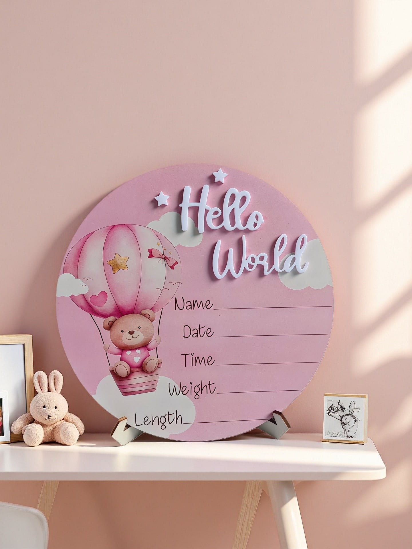 Baby Bear Hot Air Balloon Memo - Baby Nursery Hot Air Balloon recension och pris