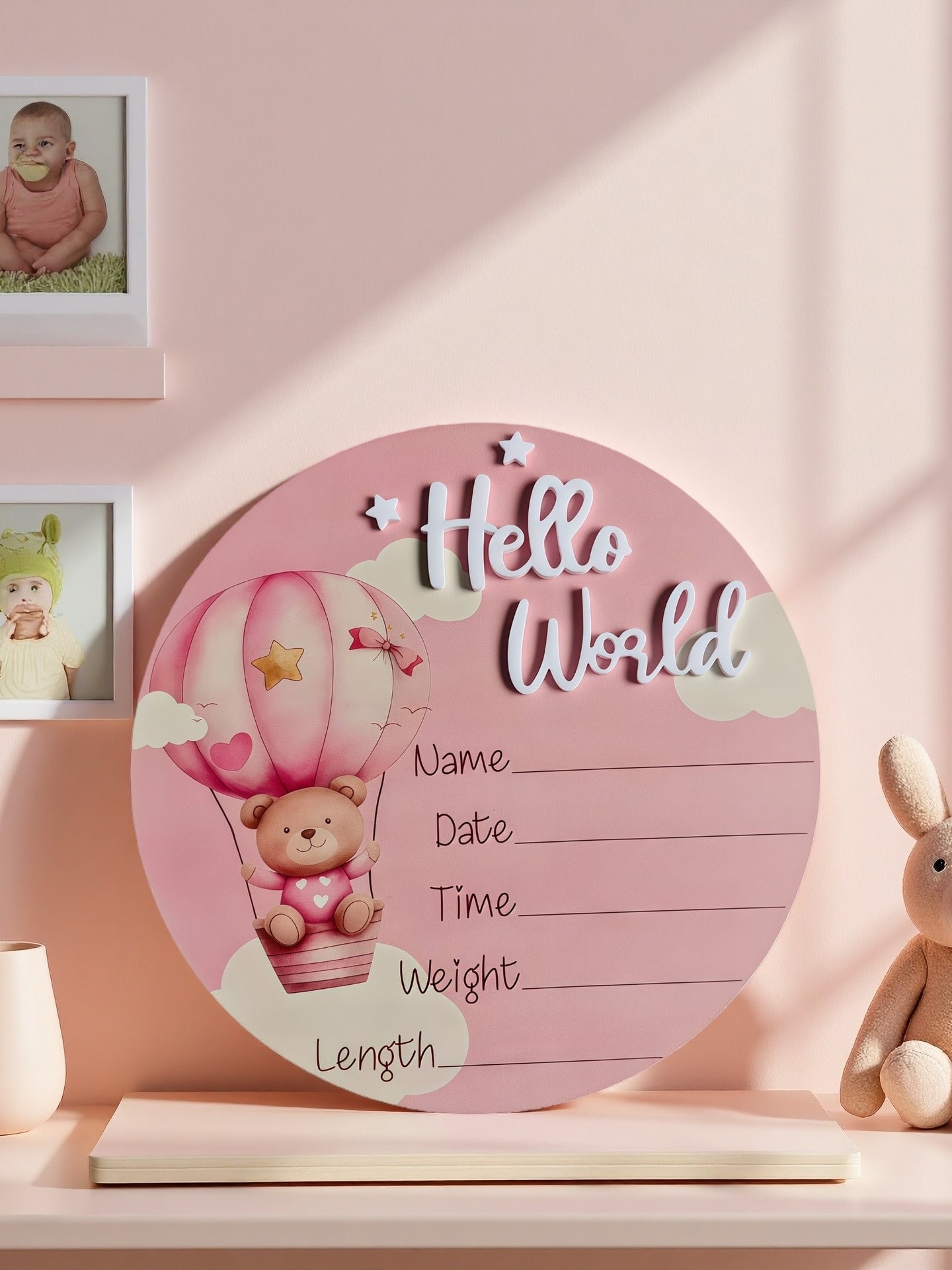 Baby Bear Hot Air Balloon Memo - Baby Nursery Hot Air Balloon recension och pris