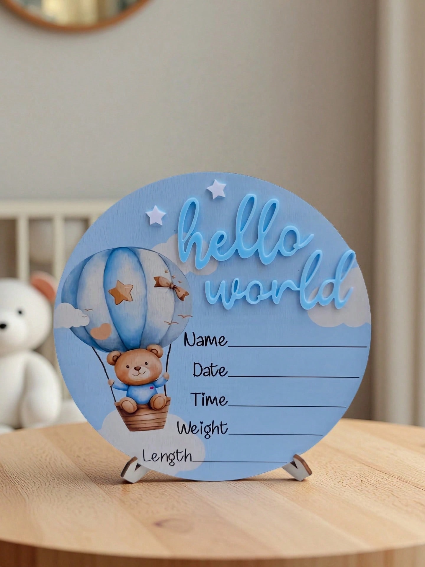 Baby Bear Hot Air Balloon Memo - Baby Nursery Hot Air Balloon recension och pris