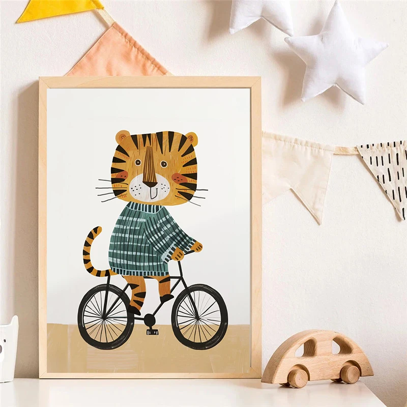 Dog Airplane Lion in Car Anima - Baby Nursery Wall Art recension och pris
