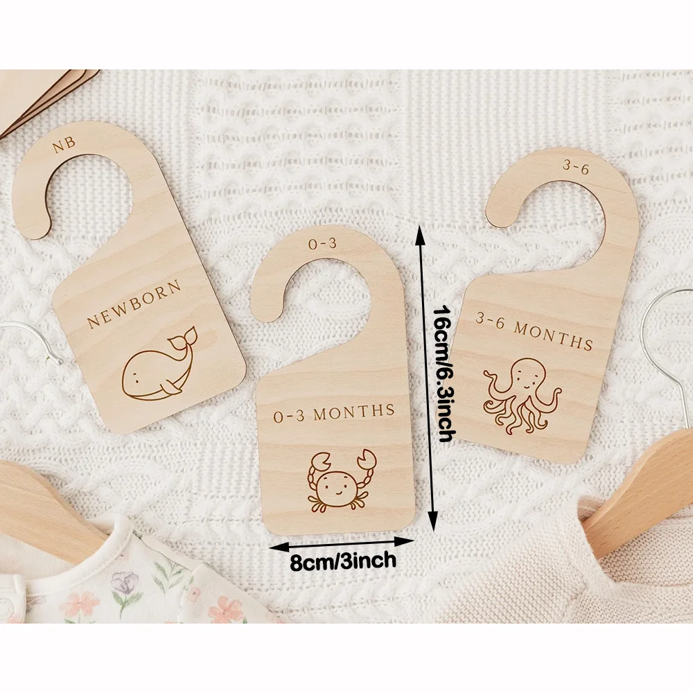 Set of 6 Baby Wardrobe Divider - Baby Nursery Uniform recension och pris