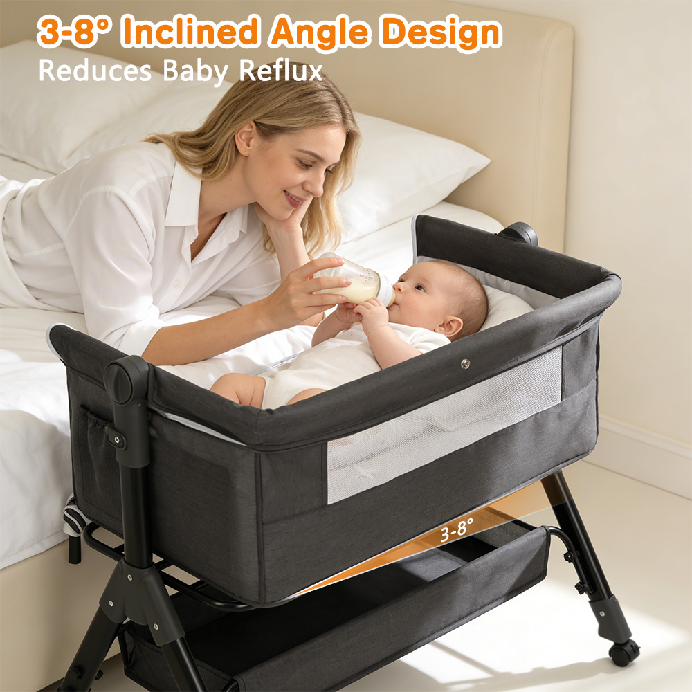3 in 1 Baby Bassinet Bedside S - Baby Nursery Hamper recension och pris