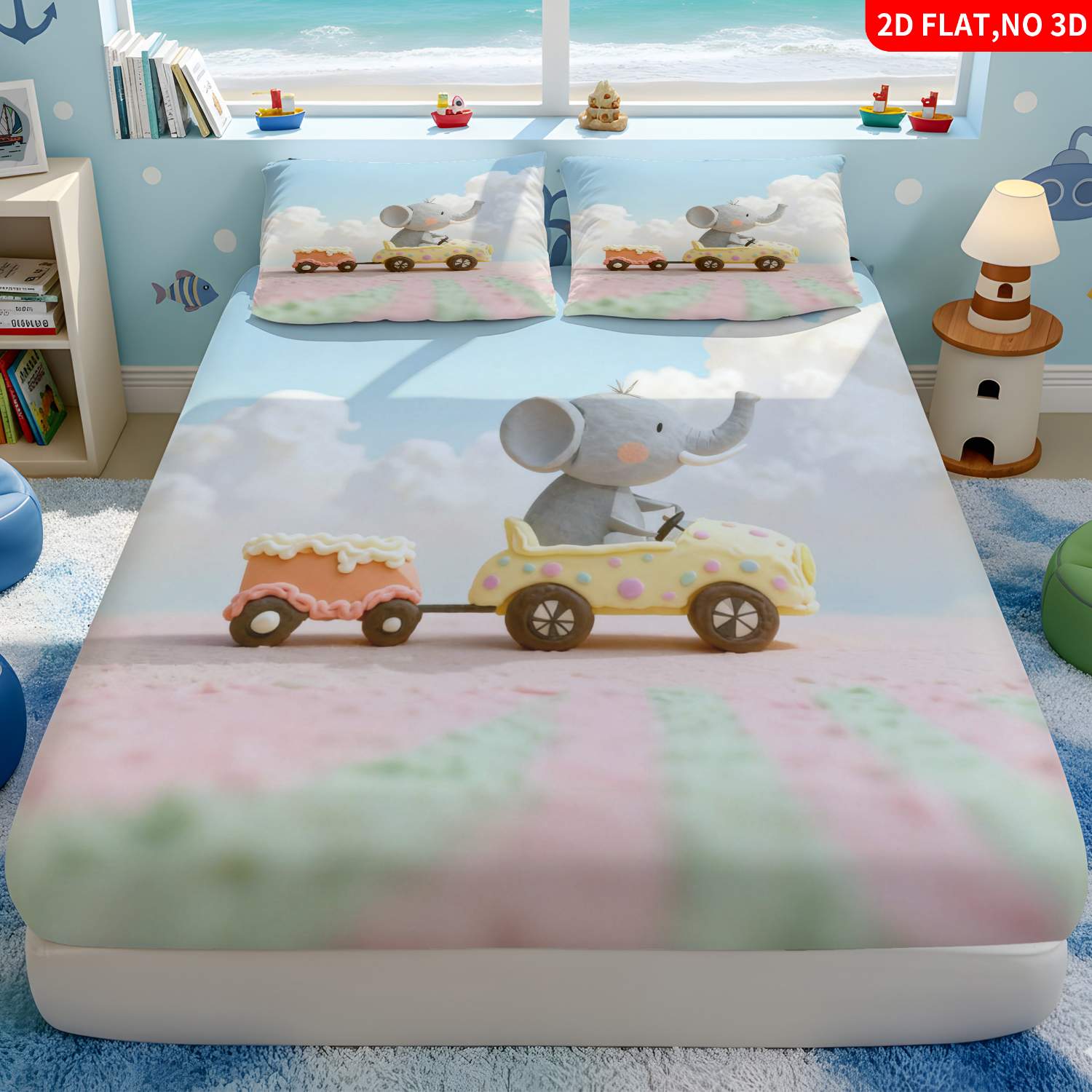 Christmas 2D Digital Print Thr - Baby Nursery Elephant Theme recension och pris