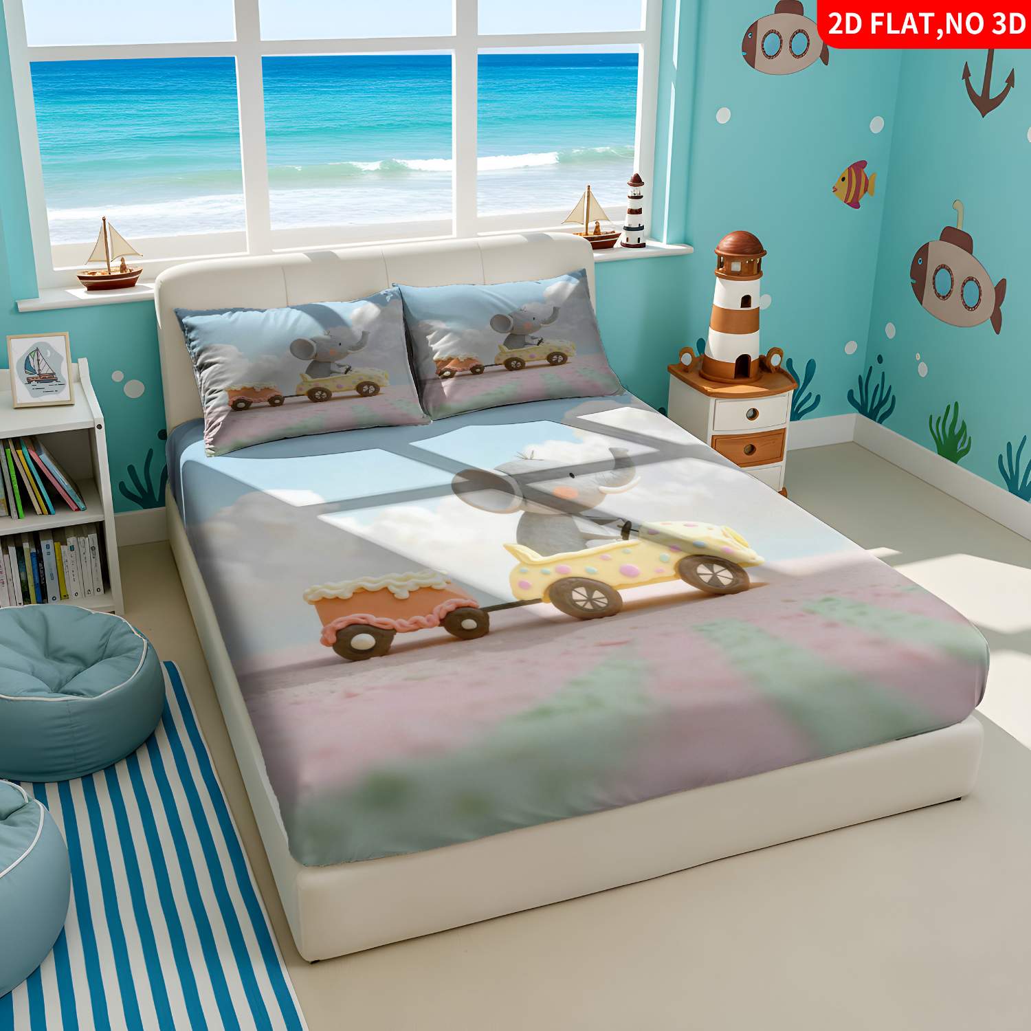 Christmas 2D Digital Print Thr - Baby Nursery Elephant Theme recension och pris