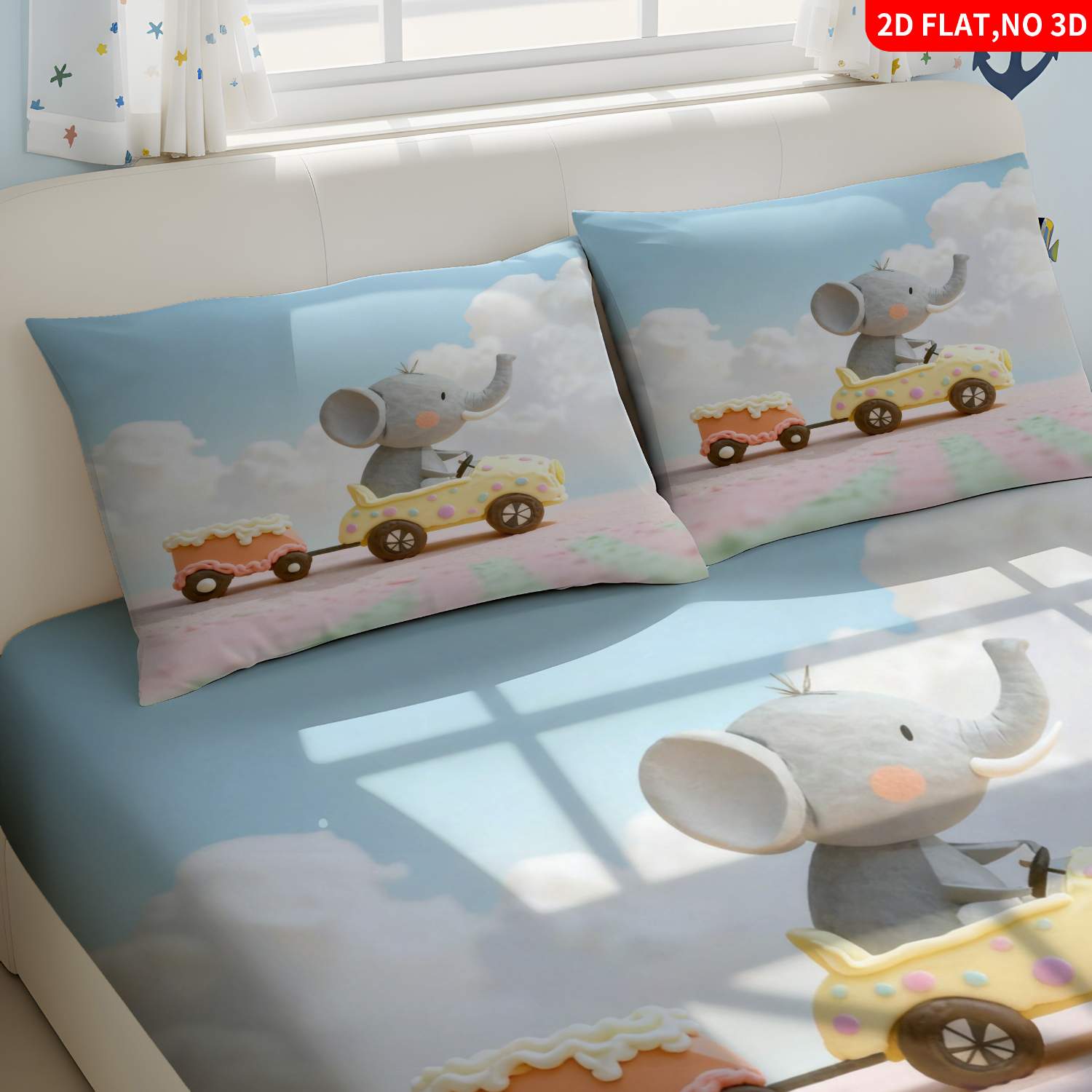 Christmas 2D Digital Print Thr - Baby Nursery Elephant Theme recension och pris