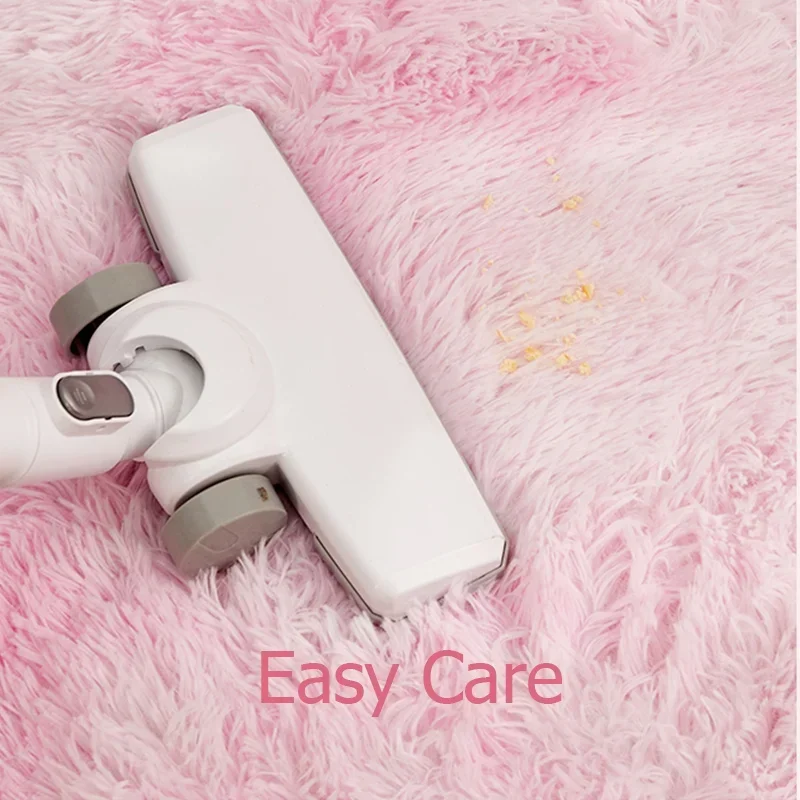 Pink Kids Carpet For Girls Bed - Soft Rug Nursery recension och pris