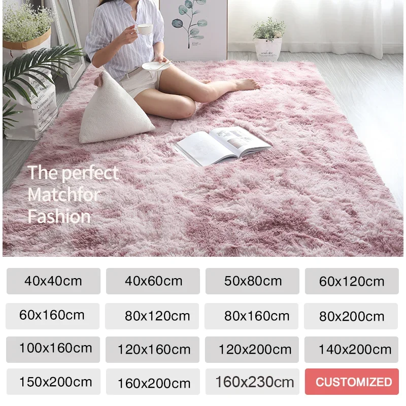 Pink Kids Carpet For Girls Bed - Soft Rug Nursery recension och pris