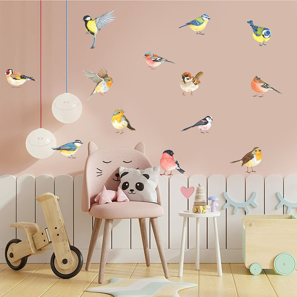 13pcs Little Birds Wall Sticke - Baby Nursery Furniture recension och pris