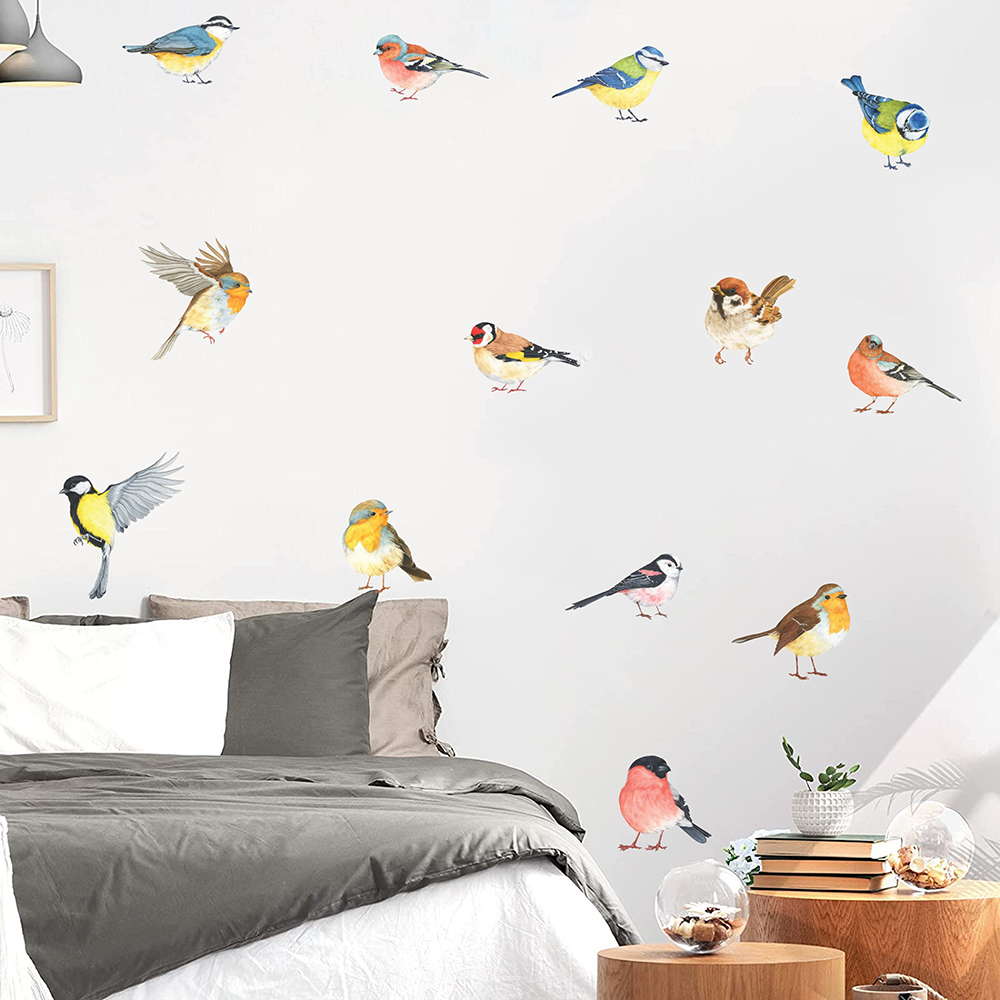 13pcs Little Birds Wall Sticke - Baby Nursery Furniture recension och pris