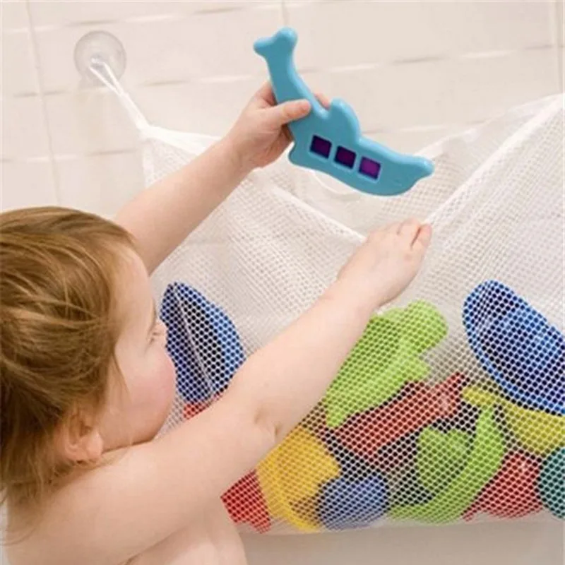 Baby Bathroom Mesh Bath Bag Ki - Storage Basket Fabric recension och pris