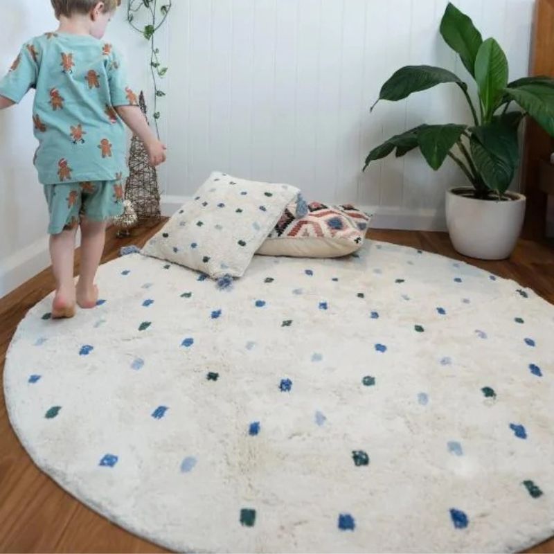 Dot Fluffy Carpet Living Room  - Soft Rug Nursery recension och pris